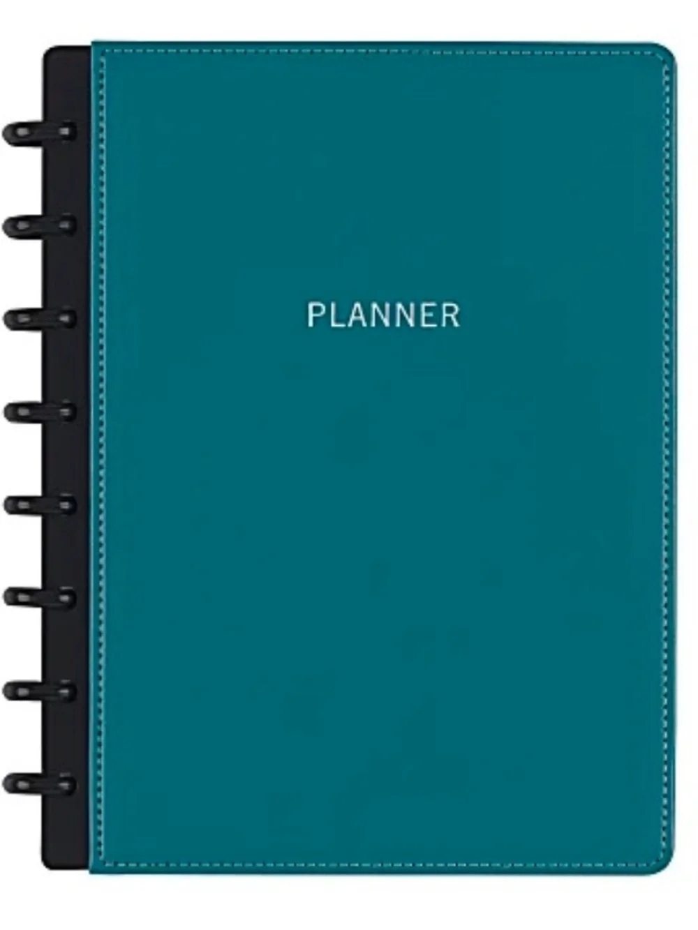 TUL Teal Leather Undated 12-Month Planner Starter Set Letter Size 8.5X11